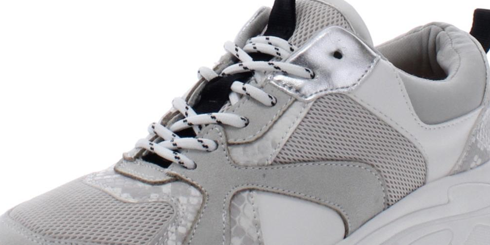 Tênis femininos INC International Concepts Glenda Chunky com cadarço, branco, tamanho 7 M