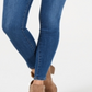 Calças jegging femininas de cintura alta e ajuste curvilíneo, estilo &amp; co, azul, tamanho 12