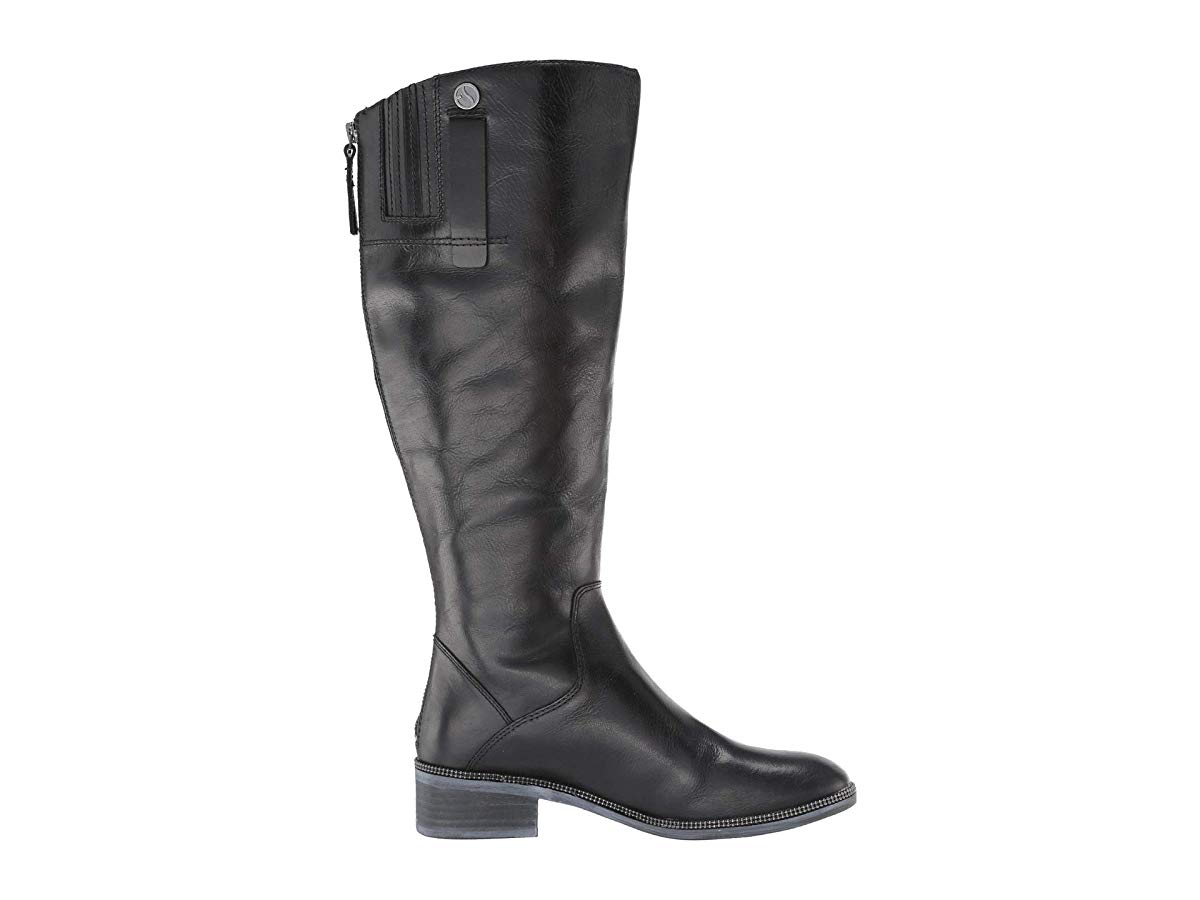 Franco Sarto Becky Wide Calf Boot Feminino Preto Tamanho 7,5M