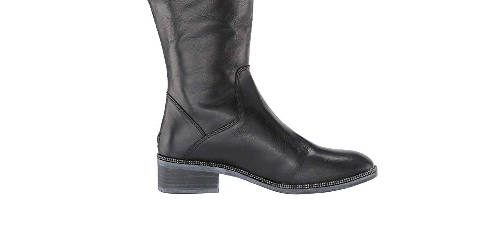 Franco Sarto Becky Wide Calf Boot Feminino Preto Tamanho 7,5M