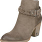 Botas de cano curto femininas Sam Edelman Minetta Suede com salto bloco, cinza, tamanho 10 M