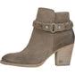 Botas de cano curto femininas Sam Edelman Minetta Suede com salto bloco, cinza, tamanho 10 M
