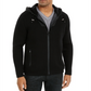 Jaqueta masculina INC International Concepts com zíper completo e capuz, preta, tamanho X-S