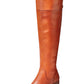 Botas femininas de couro Karmenn Tall Over the Knee da INC International Concepts, marrom, tamanho 6,5 M