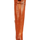 Botas femininas de couro Karmenn Tall Over the Knee da INC International Concepts, marrom, tamanho 6,5 M