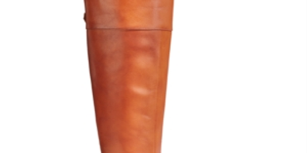 Botas femininas de couro Karmenn Tall Over the Knee da INC International Concepts, marrom, tamanho 6,5 M