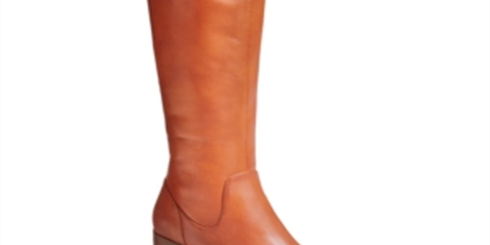 Botas femininas de couro Karmenn Tall Over the Knee da INC International Concepts, marrom, tamanho 6,5 M