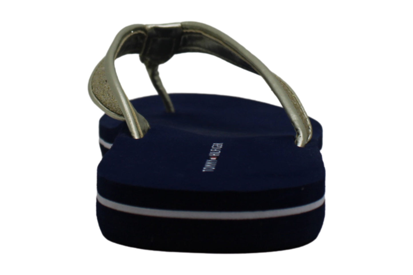 Sandálias femininas Tommy Hilfiger Carrah Flip Flop, azuis, tamanho 5 M