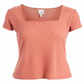 Top feminino Self Esteem com decote quadrado rosa tamanho grande