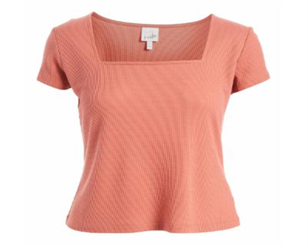 Top feminino Self Esteem com decote quadrado rosa tamanho grande