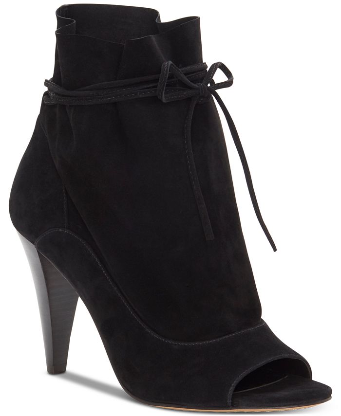 Botas Avera Peep Toe Slouchy Pretas Tamanho 5,5 M da Vince Camuto para Mulheres