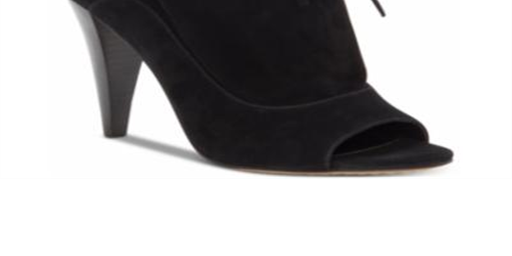 Botas Avera Peep Toe Slouchy Pretas Tamanho 5,5 M da Vince Camuto para Mulheres