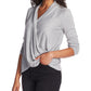 1.STATE Blusa de malha aconchegante feminina cinza