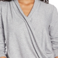 1.STATE Blusa de malha aconchegante feminina cinza