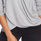 1.STATE Blusa de malha aconchegante feminina cinza
