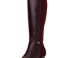 Botas femininas Alfani Arch Support com amortecimento Hakuu Almond Toe e salto gatinho, com zíper, tamanho 7,5 M, vermelhas