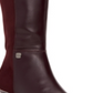 Botas femininas Alfani Arch Support com amortecimento Hakuu Almond Toe e salto gatinho, com zíper, tamanho 7,5 M, vermelhas