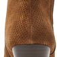 Bota feminina Rockport Hollis Vcut, couro marrom, tamanho 7,5 M