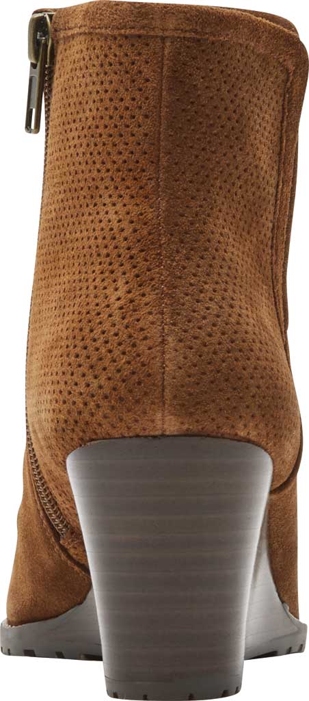 Bota feminina Rockport Hollis Vcut, couro marrom, tamanho 7,5 M