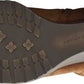 Bota feminina Rockport Hollis Vcut, couro marrom, tamanho 7,5 M