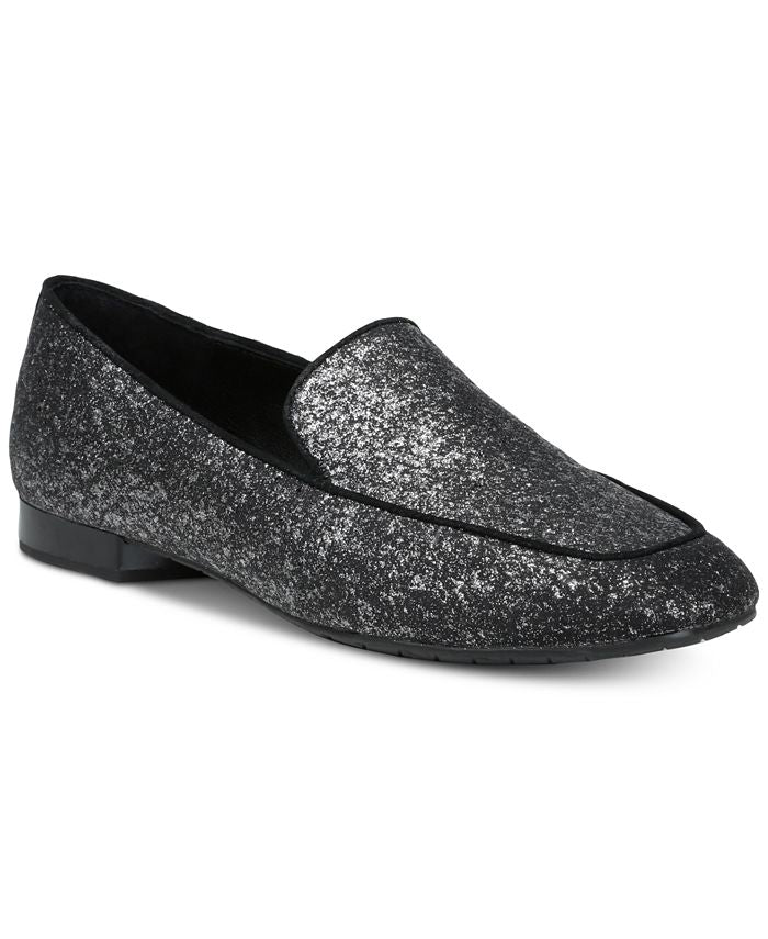 Donald J Pliner Mocassim Honey Fechado Feminino Prata/Preto Tamanho 7
