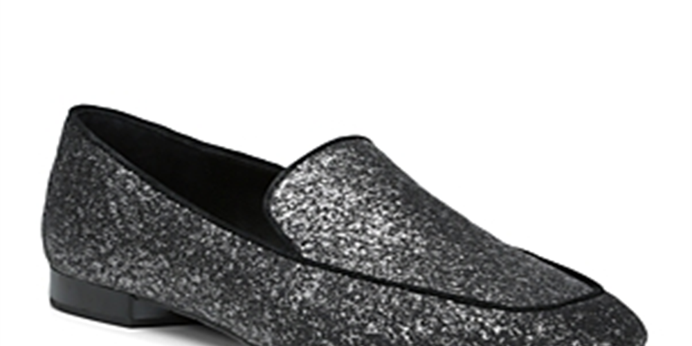 Donald J Pliner Mocassim Honey Fechado Feminino Prata/Preto Tamanho 7
