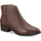 Botas femininas American Rag Jolene de couro, bico amendoado, marrom, tamanho 8 M