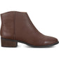 Botas femininas American Rag Jolene de couro, bico amendoado, marrom, tamanho 8 M