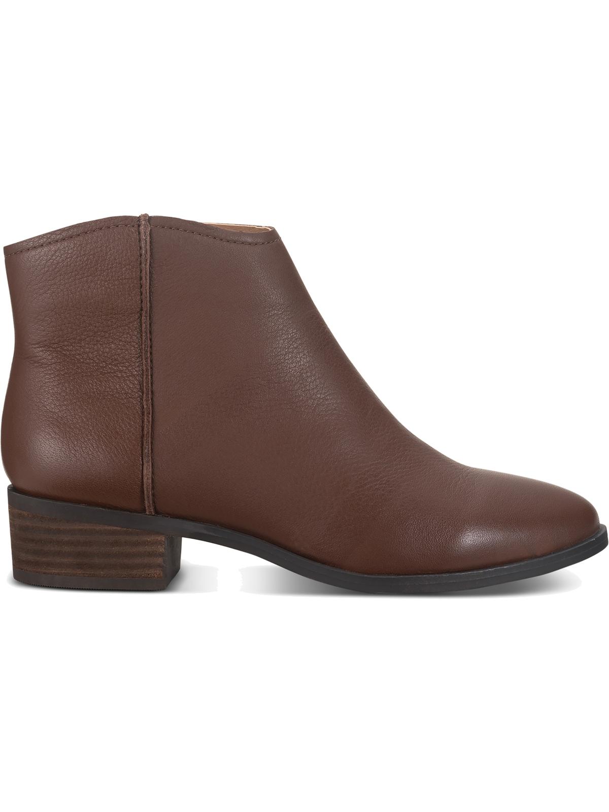 Botas femininas American Rag Jolene de couro, bico amendoado, marrom, tamanho 8 M
