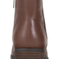 Botas femininas American Rag Jolene de couro, bico amendoado, marrom, tamanho 8 M