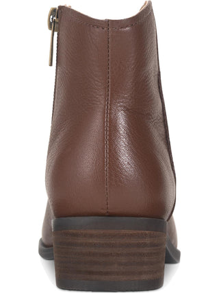 Botas femininas American Rag Jolene de couro, bico amendoado, marrom, tamanho 8 M