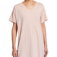 Túnica feminina Eileen Fisher com decote em V, plus size, rosa, tamanho GG