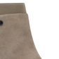 Botas de couro Bandolino femininas cinza Goring com amortecimento Bari bico fino salto cone zíper marrom tamanho 8 M
