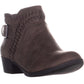 Botas femininas Audra AR35 com zíper, marrom, taupe, 5,5