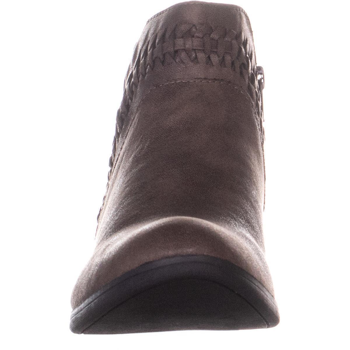 Botas femininas Audra AR35 com zíper, marrom, taupe, 5,5