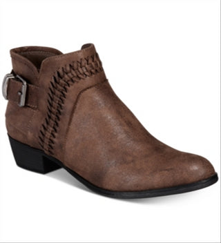 Botas femininas Audra AR35 com zíper, marrom, taupe, 5,5