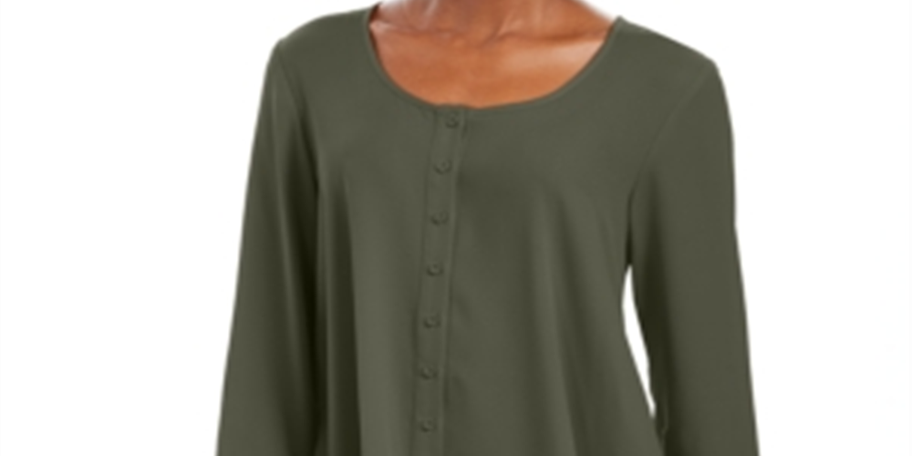 Blusa feminina estilo swing verde tamanho médio