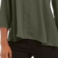 Blusa feminina estilo swing verde tamanho médio