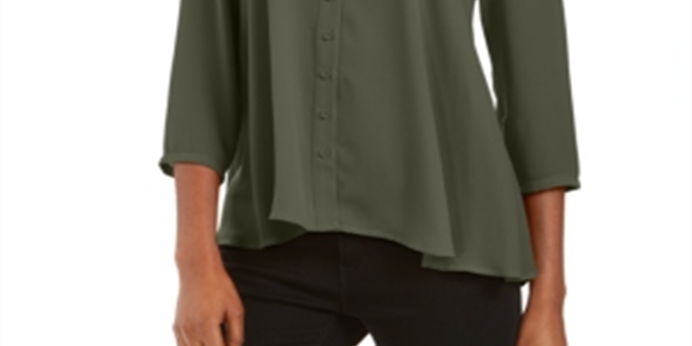 Blusa feminina estilo swing verde tamanho médio