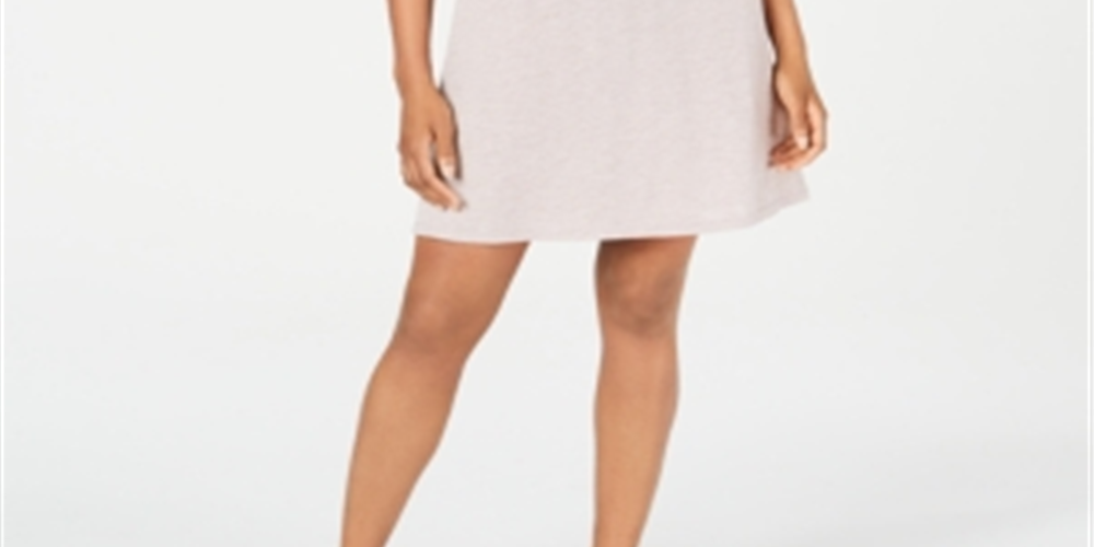 Vestido de noite feminino Charter Club, de malha super macia com acabamento em renda, rosa, tamanho M