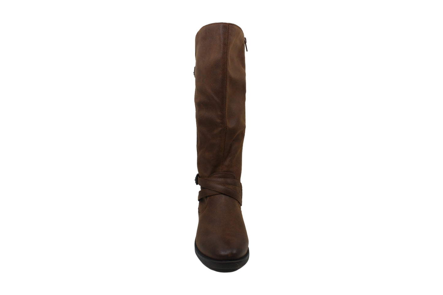 Botas de montaria largas de couro sintético Alysha para mulheres BareTraps, marrom, tamanho 9M