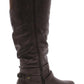 Botas de montaria Fairfield Buckle femininas White Mountain, marrom, tamanho 8,5 M