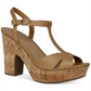 Sandálias femininas Sun + Stone Jamie Platform com salto aberto e bico fino, tamanho 9,5 M