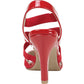 Sandália feminina Rialto Roselle com tiras, vermelha, tamanho 9M