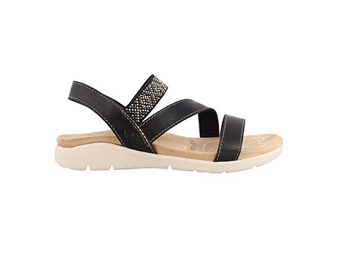 Sandálias femininas BOC Sari com bico aberto e slide casual