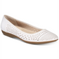 Cliffs by White Mountain Carrie Flat Branco Feminino Tamanho 8H