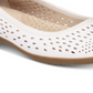 Cliffs by White Mountain Carrie Flat Branco Feminino Tamanho 8H