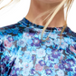 Vestido midi com estampa floral de veludo Heartland da Free People, tamanho pequeno, azul