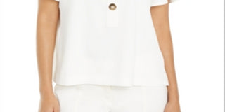 Blusa Adidas Feminina com Botões Frontais e Manga Flutter, Marrom, Tamanho Pequeno X-Small