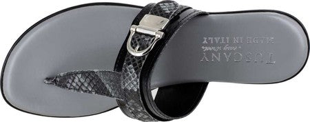 Sandálias femininas Cadenza Slide Tuscany by Easy Street, pretas, tamanho 10